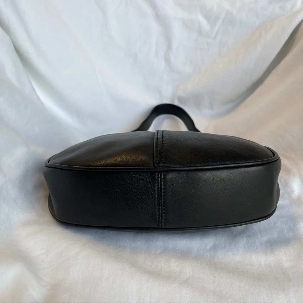 SOLD 🔴 Coach bag zoe 9593 black leather bag vintage RARE shoulder bag - Picture 8 of 17